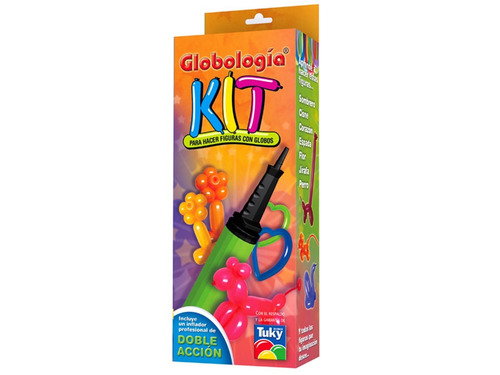 Kit Globologia Tuky Manual, Globos E Inflador Decoracion