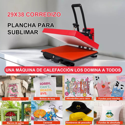 Máquina De Estampado En Caliente De Superficie Plana 29x38 Color Verde Oscuro