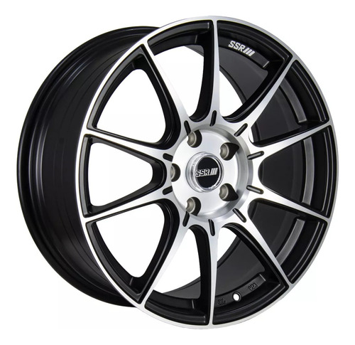 Ssr 18x8.5 5x114.3 Et35 Black-silver (set 4 Llantas)