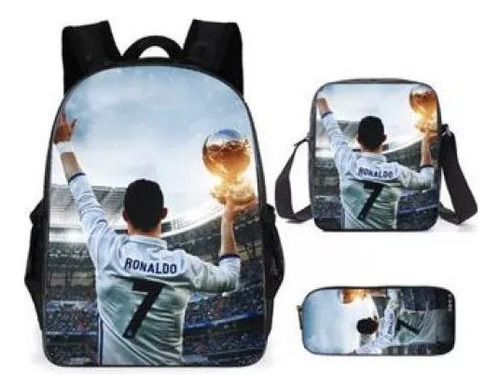 Child Mochila Cr7 Y Messi 10 For La Copa Mundial De Futbol