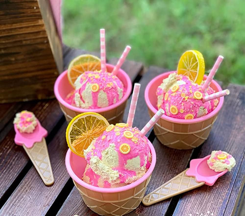 Lawei Paquete De 24 Tazas De Helado Con Cucharas - Tazones D