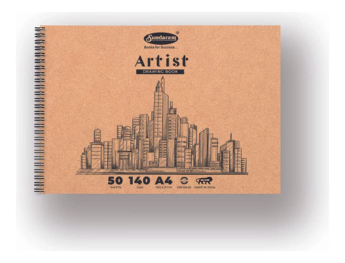 Sundaram D-11 - Cuaderno De Dibujo Para Artistas, Tamao A4,