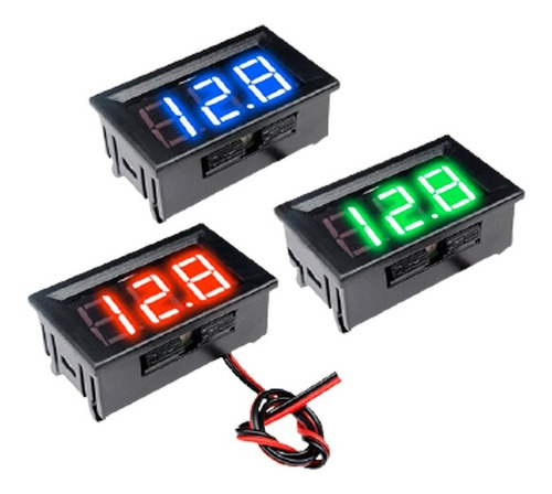 Imagen 2 de 6 de Voltaje Digital Voltimetro Universal 12v,24v,30v Carros Moto