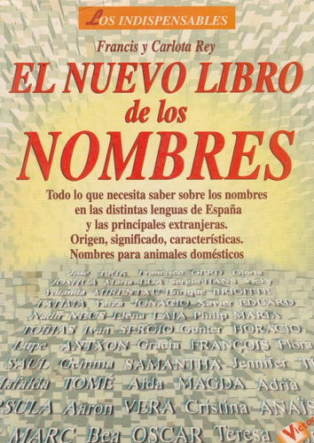 El Nuevo Libro De Los Nombres Francis Y Carlota Rey 