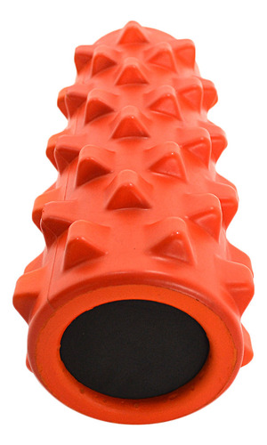 Foam Roller Rodillo Espuma Macizo Masajes Con Pinches Gmp Color Naranja