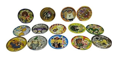 Tazos De Metal  Mucha Lucha De Sabritas 14 Piezas Colección