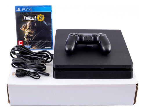 Play Station 4 Slim 1 Trb Reacondicionado 1 Juego De Regló (Reacondicionado)