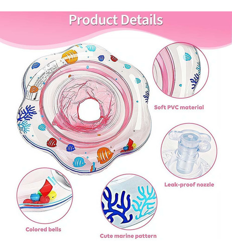 Flotador Piscina Para Niñosbomba Manual Incluida,anillo