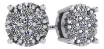 Comprar Aretes De Racimo De Diamantes Creados En Laboratorio De Pied