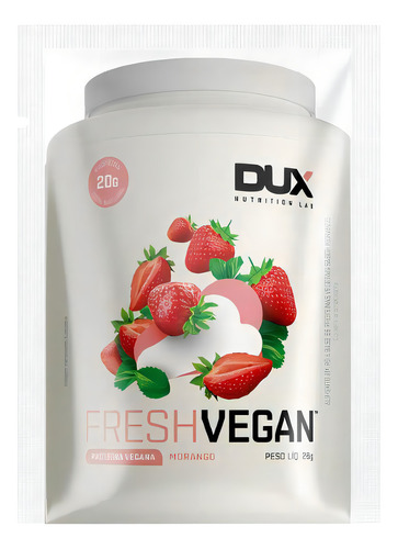 Fresh Vegan Dux Nutrition 26g Sachê Morango