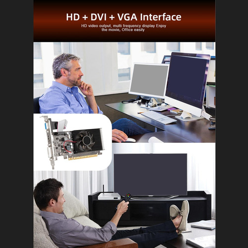 Tarjeta Gráfica Para Juegos De 1 Gb /vga/ Interfaz Pcie X16