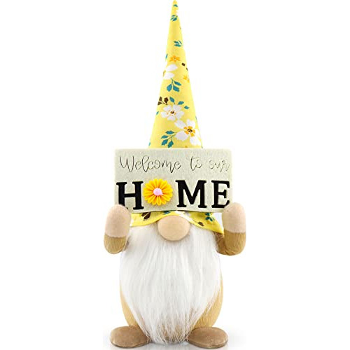 Sunflower Gnomes Plush Fall Gnome Decoration Gift Handm...