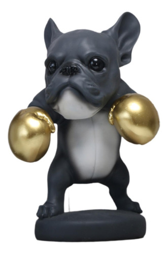 Estatua De Perros De Fitness, Adorno De Resina, Boxeo