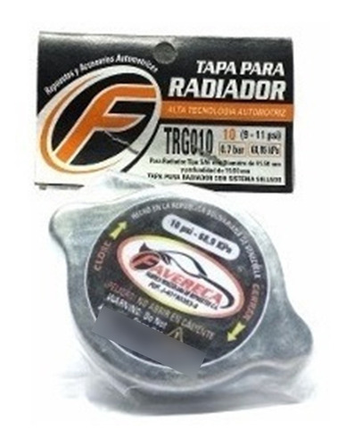 Tapa Radiador Grande Tipo Americana 10 Y 13 Libras 0.7 Bar