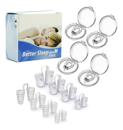 Dilatador Nasal Dispositivo Anti Ronquidos De Silicona 12pzs