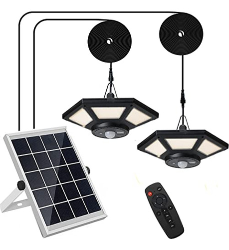 Luz Solar 2pack Hulppre - Sensor De Movimiento, 5 Modos,