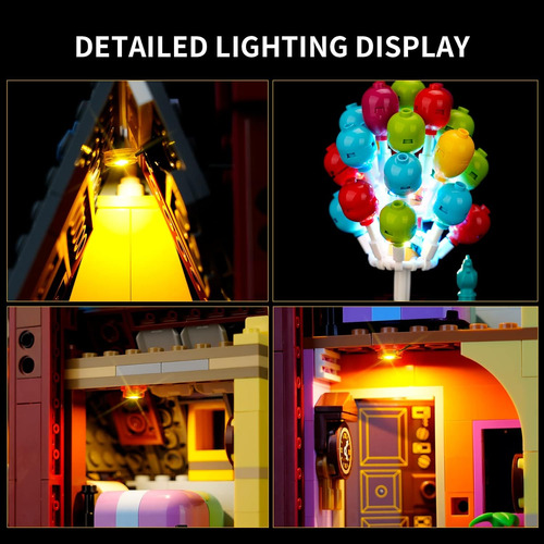 Kit De Luz Led Rorliny Para Lego-43217 Up House, Conjunto De