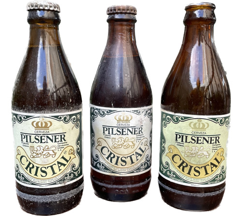 Lote Botellas Cerveza Cristal Para Colección