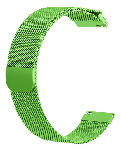 Pulseira Milanese Compatível Com Amazfit Galaxy Watch 20mm Cor verde menta