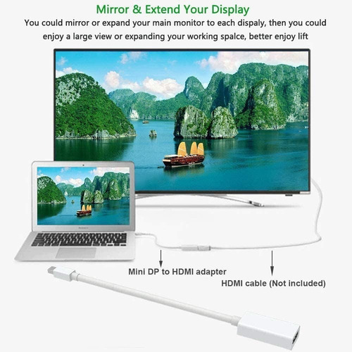 Imagen 7 de 8 de Cable Adaptador Mini Display Port A Hdmi Para Mac