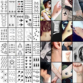 Oottati 30 Hojas Del Pequeño Kit Lindo Tatuajes Temporales -