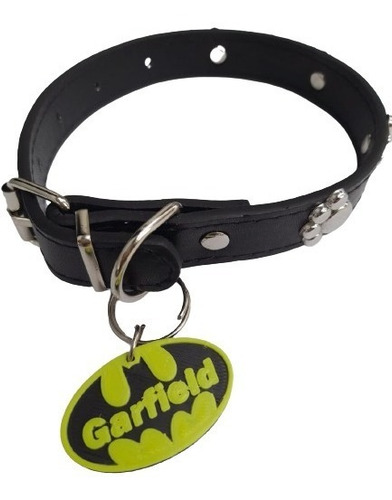 Collar Con Placa Personalizada Para Mascota Para Raza Chica