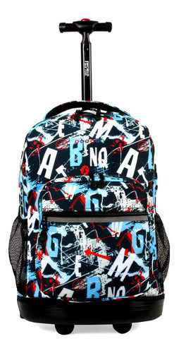 Mochila Con Carro J-world Sunrise Color Grafitti