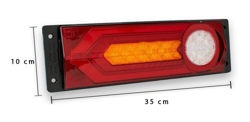 Imagen 4 de 5 de Plafon Calavera Estaca 65 Led Gel Rectangular Flecha 12v Par
