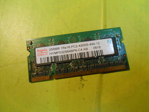 Memoria Sodimm Hynix Ddr2 256mb 4200 - Notebook - Hymp532s64