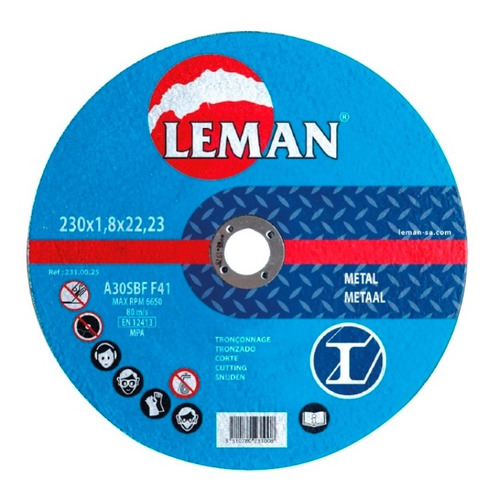 Disco De Corte Metal Leman 350x3,0x25,4mm