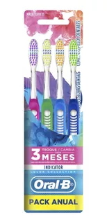 Escova Dental Oral-b Indicator Color Collection 4 Unidades