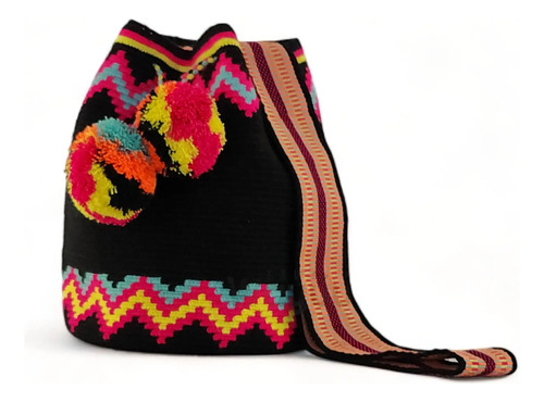 Mochila Wayuu Colores Vivos Grande