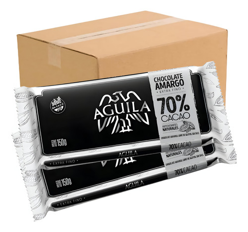 Chocolate Aguila En Tableta Al 70% De Cacao 15x150gr