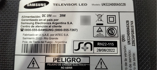 Placa Main Samsung Un32j4000ag (Usado)