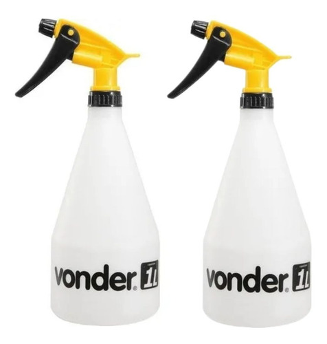 Kit 2 Pulverizador Borrifador Spray Jardim Limpeza 1l Vonder