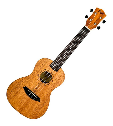 Ukelele Concierto Caoba Flight Duc373 Con Funda Color CAOBA AFRICANA