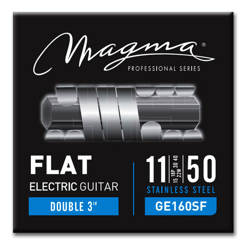 Cuerdas Guitarra Electrica Lisas Magma 011-50 Encordado Flat
