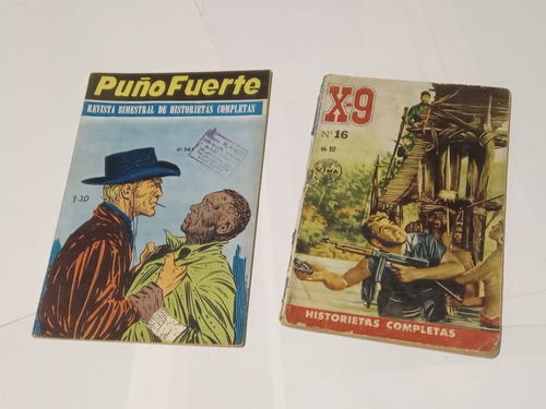 2 Revistas X 9 N° 16. Y Puño Fuerte N° 541