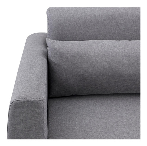 Sofá-cama Casal 2 Lugares Herval Cairo, Linho Cinza, 158 Cm