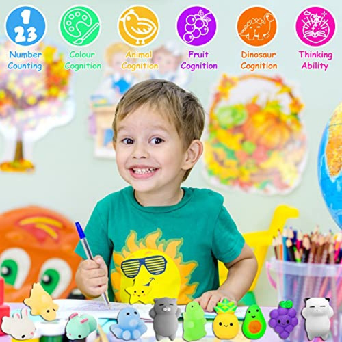 Squishy Vg Anti Stress Mochi Squishy Toys 100 Pack, Mini Fid