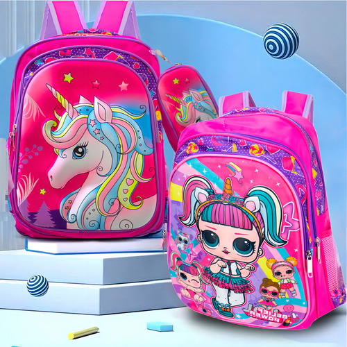Kit Mochila Niña Ruedas Lapicera Lonchera Muñeca Kawaii Diseño De La Tela Ab