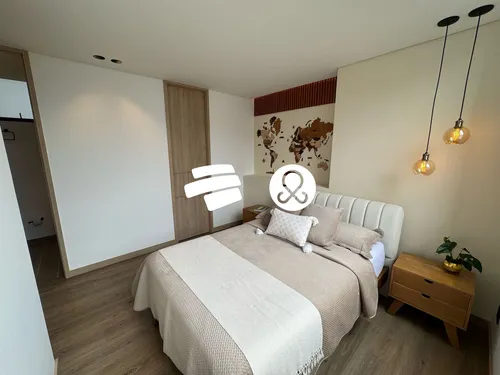 Se Vende Apartamento En Envigado Loma Los Mesa ,dos Alcobas,piso Alto