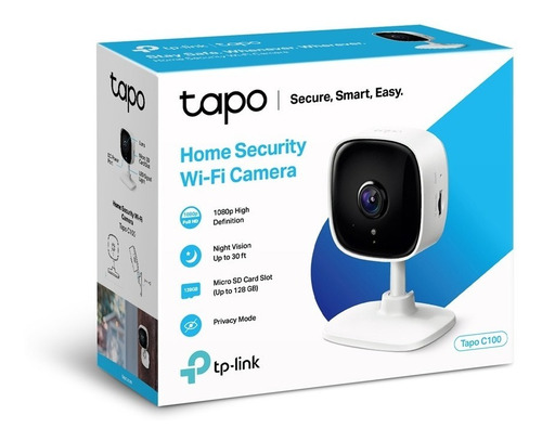 Imagen 5 de 10 de Camara Seguridad Wifi Ip Cloud Tapo C100 Fhd Microsd Backup