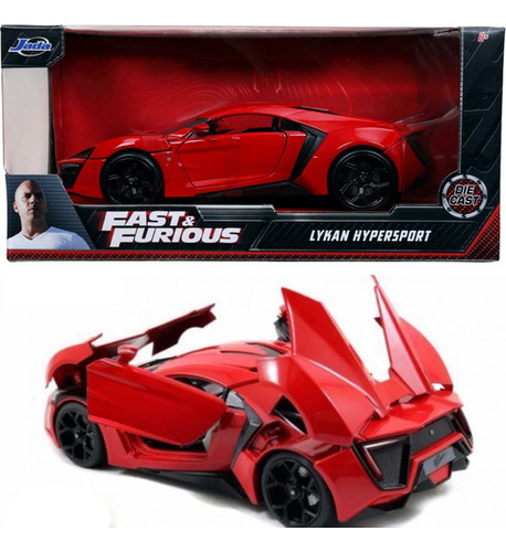 Lykan Hypersport Rapido Y Furioso  1:24 Jada Color Rojo