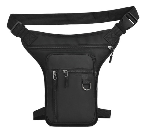 Muslo Drop Leg Bag Cierre De Cremallera Para Negro