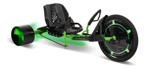 Triciclo De Drift Huffy Green Machine 20 Com Luzes Led Verde