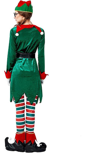 Disfraz De Duende Navidad Elfo Elf Ayudante De Santa Claus Para Damas Mujer Envio Gratis