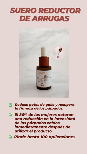 Sérum Suero Reductor De Arrugas Natura Chronos 15ml