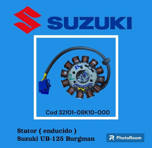Stator ( Enducido ) Suzuki Ub-125 Burgman