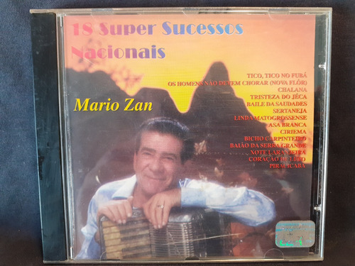 Cd - Mario Zan - 18 Super Sucessos Nacionais